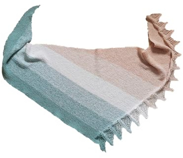 gestricktes Tuch, Dreieckstuch gestrickt, Drachenschal