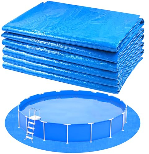 YEXEXINM 11Ft Round Pool Ground Cloths Swimming Pool Ground Cloth,Round Pool Liner Pad for 10ft Above Ground Swimming Pool,Heavy Duty Pool Ground Mat Protector to Prevent Puncture Pool Ground Tarp