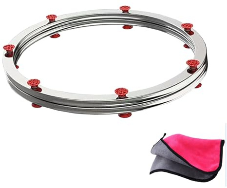 20 Edelstahl Esstisch Drehteller für Heavy Duty Swivel 360°,Lazy Susan Drehlager,Runder Esstisch Glatte Drehscheibe，Druckkugellager Tragkraft 350 kg (Stainless Steel Silver, 50cm/20in)