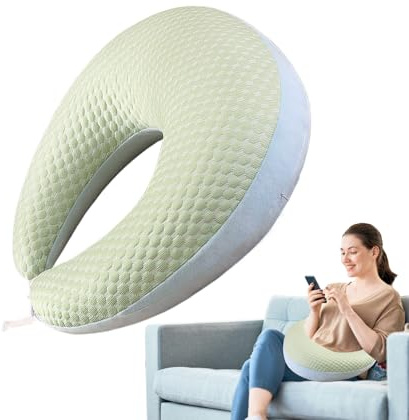 Generisch Häkelkissen Stützkissen - Gaming Kissen | Armkissen | U Förmiges Lesekissen | Strickkissen Zur Unterstützung | Häkelkissen Ergonomisch Für Lesen, Spielen, Arbeiten, Häkeln