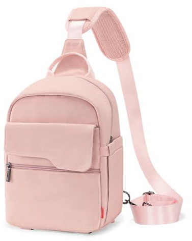 Cwatcun CwatcunSacoche pour Appareil Photo,Sacoche pour Appareil Photo étanche Grand Sac à bandoulière, Sacoche pour Appareil Photo Reflex,SLR/DSLR,Appareil Photo Compact,Rose