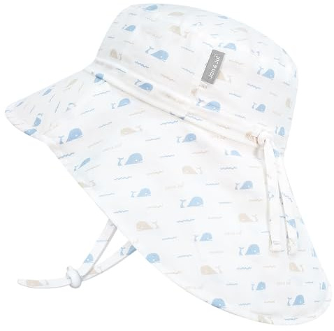 JAN & JUL Cappello da sole regolabile in cotone per bambini Xplorer 50+ UPF, 6-24 mesi