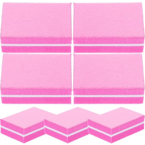 SILENRADAWN 50 pièces Bloc Polissoir Ongles Double Face Mini Manucure et Pédicure Portable Bloc Éponge pour Limage et Polissage Usage Maison et Salon