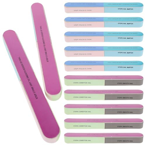 VILLCASE Lot de 20 Blocs Polissoirs pour Ongles Multi-Surfaces Outils de Polissage et Lustrage Kit Manucure Professionnel et Débutant Accessoires de Soin des Ongles pour Salon et Usage