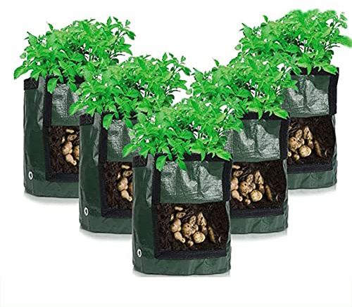 Domary PE Ventilerande Planteringspåse med Odlingspåse för Grönsaker Potatis Tomater