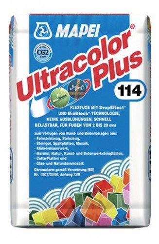 Ultracolor Plus Fugmörtel Zementgrau 5 kg - Flexibler hydraulisch erhärtender Fugenmörtel