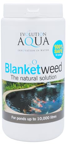 Evolution Aqua Blanketweed - Effective Blanket Weed Treatment for Ponds & Pond Algae Treatment | Pond Weed Remover and Pond Cleaner | All-Natural Solution | Treats up to 10000L | 800g