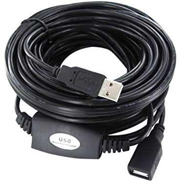 Aukson J31C 15m USB 2.0 Verlängerungskabel mit Signalverstärkung – Hochwertiger Repeater für stabile Übertragungen