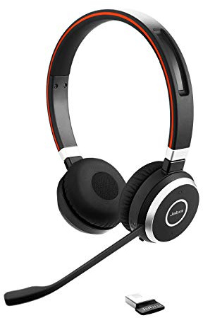 Jabra Evolve 65 Casque stéréo Bluetooth sans fil pour PC/ordinateur portable/smartphone et tablette