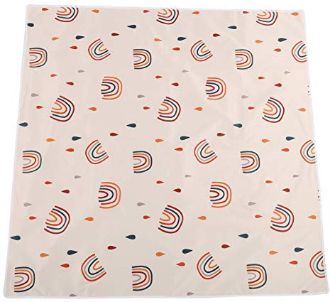Baby Splat Bodenmatte, 43,3 Zoll Baby Dining Hochstuhl Bodenschutzmatte zum Essen von Chaos Picknickdecke(110x110CM)