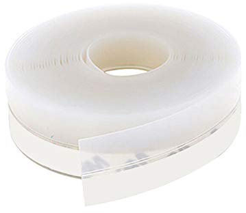 Zkenshan-Joint de Douche 60mm 110mm élargir bouchon à brouillon,coupe-glissière coulissante sans cadre en verre de porte en bois de porte en silicone La bande de joint de porte en verre arrête les fui