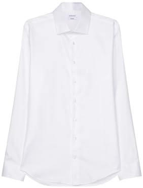 Chemise business homme Seidensticker - coupe ajustée - repassage facile - col Kent - manches longues - 100% coton