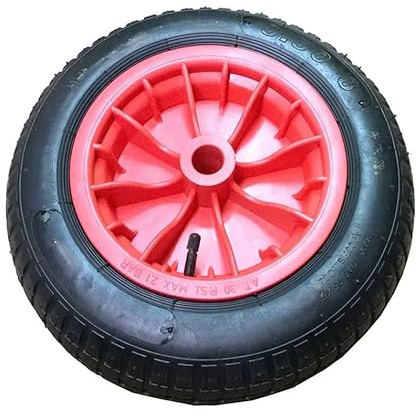 TAHA® 14 RED Pneumatic Wheel/Replacement wheel (3.50-8) COMPLETE red
