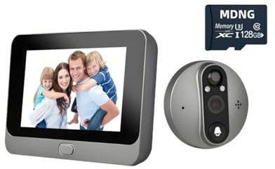 Nuovo Tuya Smart Home WIFI Spioncini for porte digitali Visualizzatore HD 1080P da 4,3 pollici Campanello senza fili for esterni Telecamera WIFI Occhio magico digitale ( Color : Doorbell Alexa 128G )