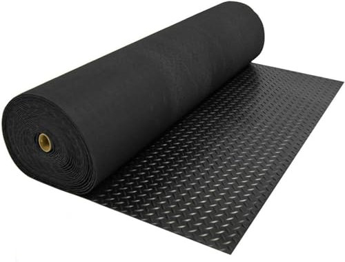 Schwarze Gummifußmatten Für Restaurants, Home Gym Garage Anti-Rutsch-Bodenbelag Rollen Für Hühnerstall/ Pferdestall/ Schuppen/ Außeneingang, 50 60 70 80 90 100 120 150cm Breit ( Size : 1.5X3m/5X9.8ft