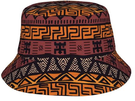 Fischerhut, Sonnenhut, Sonnenhut, Unisex, Blumendruck, violett, für Outdoor, Sommer, Reisen, Wandern, Strand, Afrikanischer Schlamm, Tribal, One size