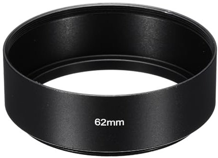 PATIKIL 62mm Lens Hood, Standard Focus Frosted Surface Anti-reflective Inside Hood for Camera Lens, Black for Nikon, for Fujifilm, for Pentax, for Leica