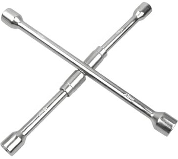 JNNJ Chiave per Pneumatici Auto X-Type Pieghevole - Acciaio Lucidato di Precisione Cromata