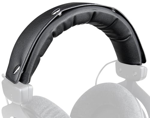 SOULWIT huvudband pannband överdrag för Beyerdynamic DT770/DT770M/DT770Pro/DT770 Pro HT/DT 790/DT797/DT880/DT880 Pro/DT880 Pro HT/DT990/DT990 Pro/HS200/HS400/MMX 300 (2:a generationen) - Svart