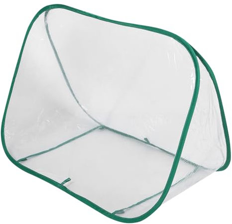NULYLU Faltbares Mini-gewächshaus Aus PVC Tragbares Blumenzimmerzelt Mit Dreieckiger Form Für Kleine Gärten Und Sukkulenten Einfach Zu Lagern Installieren