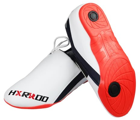 HXRROO Taekwondo Martial Arts Shoes - Lightweight and Soft for Kids Youth Adult (37: Men 6/Women 7) White