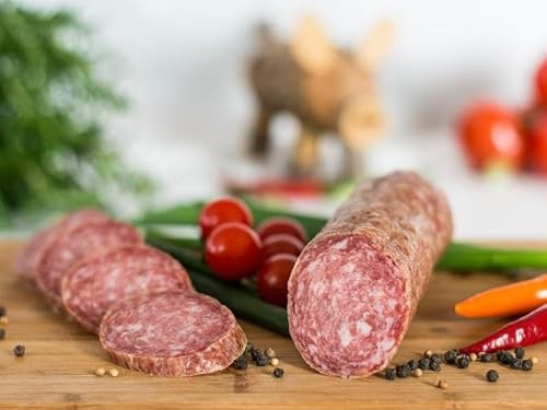 Original Eichsfelder dünne Stracke I Fleischerei Weber I Regionale Wurstspezialität I Schlachtwarm verarbeitet I Eigene Herstellung I Naturgewürze I 4 Wochen Luftgetrocknet (150g)