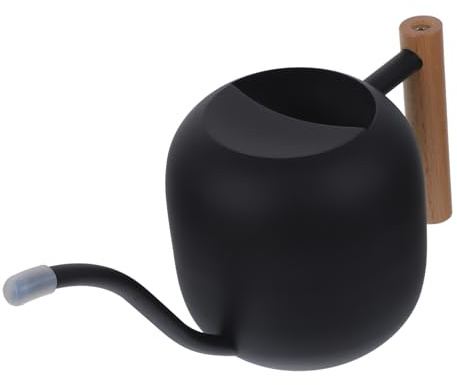Happyyami Arrosoir Tuyau D'arrosage Arroseur De Jardin Globes D'arrosage des Plantes l'eau Peut Grandir Irrigation Cruche d'eau Bouteille Buse Pot Bois Black