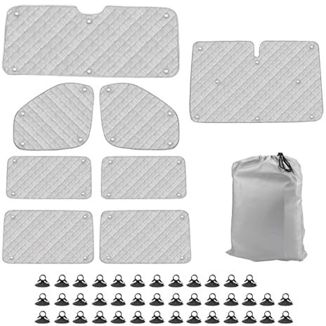 8PCS Thermomatte Fahrerhaus Innen für Ford Transit Custom 2012-2025, SWB