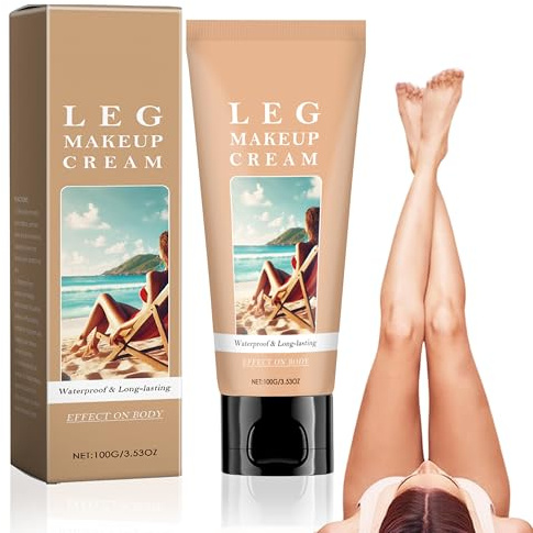 Leg and Body Makeup vattentät – hud perfecting Body Foundation, Tattoo Cover Up, Leg Concealer täckkräm för åderbråck, felfria ben, balanserar huden, 100 ml