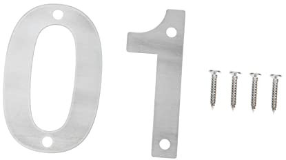 HOMSFOU 1set Stainless Steel House for Mailbox Address Sign Durable and Weatherproof Door Plaque for Homes Apartments and Offices Finish