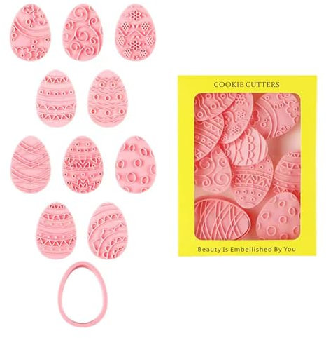 Food Grade Biscuit Moulds Eggs Shape Biscuit Cutter Easters Series Small Cookie Molds Suitable for Special Greetings