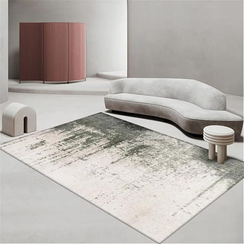 Graues schlichtes Design, Teppichrolle, 160 x 230 cm, bequeme Innen- und Außendekoration, langlebig, lichtbeständig, Schlafzimmer-Zubehör für Herren