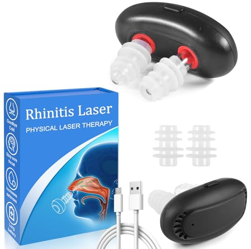 Instrument de thérapie nasale à lumière rouge,Red Light Nasal Therapy,Instrument de Thérapie Nasale à Lumière Rouge pour Le Nez,favorise la respiration,soulage la rhinite