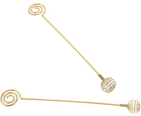 IMIKEYA 2 Piezas Cuchara para Miel de Acero Inoxidable Palitos de Panal Reutilizables para Tarros de Miel Agitadores Compactos para Jarabes y Café Cocina