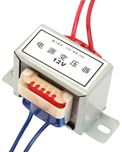 Fafeicy Tensione di Uscita CA 12 V 24 V Ingresso 10 W 220 50 Hz Trasformatore di Alimentazione con Nucleo in Nylon Ignifugo, Filo di Rame Completo, Resistente Alle Alte Temperature, Vernice Isolante