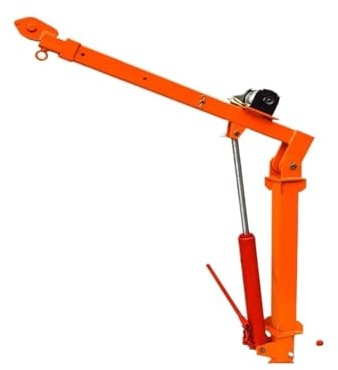 LJYKBFL Treuil de Levage électrique, Grue montée sur véhicule 1 Tonne, Petit palan électrique à Bras articulé de Type hydraulique pour Garage, Usine, entrepôt (Ensemble Complet 1 Tonne)