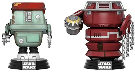 Funko FK27030 POP! POP Star Wars: Solo W1 - Fight Droids Vinyl Figure 10 cm, Mehrfarbig