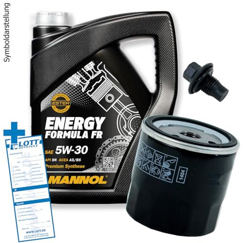 Ölwechsel Set Inspektion 5 Liter Mannol OEM 7707 5W-30 Öl + Ölfilter + Öl Ablassschraube Verschlussschraube