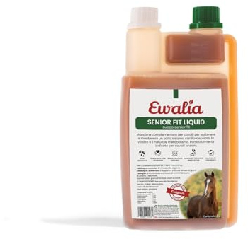 EWALIA Senior Fit - Saft | 1 l | Ergänzungsfuttermittel für Pferde | Mit Ginkgo & Weißdorn