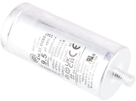 sparefixd Condensateur 9,5 uF pour sèche-linge Indesit