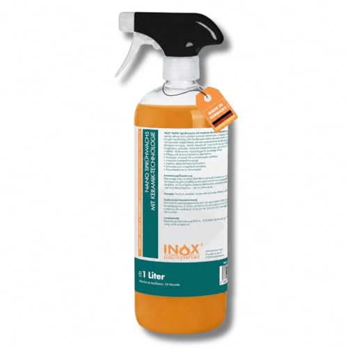INOX® – Spray de cire de 500 ml avec effet déperlant immédiat | Spray Wax Soins de voiture | Entretien de la peinture et mastic par pulvérisation | Brillance et protection pour toutes les peintures