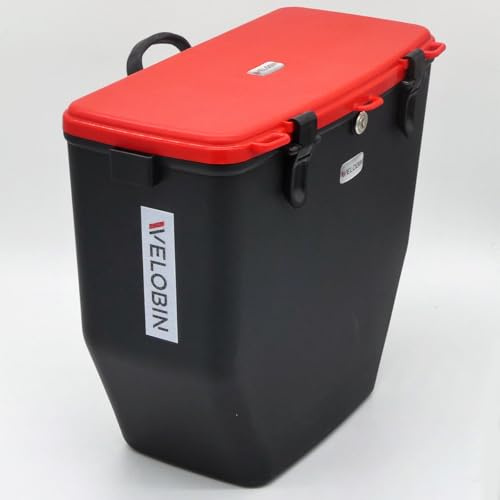 Velobin™ (Rot Wasserdichte Fahrradtasche mit Schloss