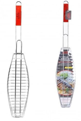 Générique Griglia barbecue per pesci, in acciaio inox, 72 x 40 x 14 cm, 927