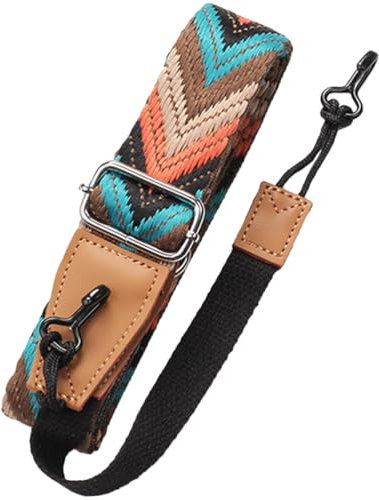 Vaguelly Ukulelegurt Tragegurt Gitarren schultergurt Retro Böhmischen Leder Gitarre Gurt Ethnische Stil Gürtel Sling für Elektro Akustikbass Ukulele Instrumentenzubehör