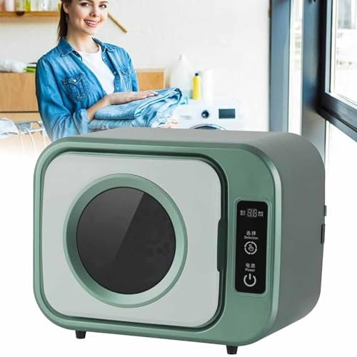 DDZJTPP Mini-Trockner,Tragbare Trockner,Kompakter Trockner,Leise,3 Einstellbare Stufen,Schnell Trocknend,300W,Edelstahl Wäschetrockner,Für Wohnung,Wohnheim,A