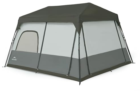 Naturehike Tienda de campaña para 6 a 8 personas, fácil de instalar, tiendas instantáneas para camping, tienda de campaña familiar grande y alta para 6 personas y 8 personas