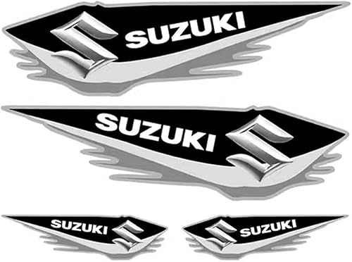 KHDWOB 4 Stück Auto Logo Emblem Badge für Suzuki Swift Sx4 Vitara Jimny S-Cross Swift, Aufkleber Front Motorhaube/Heckkoffer Abzeichen Aufkleber, Auto Exterieur Dekoration Modifizierte Zubehör
