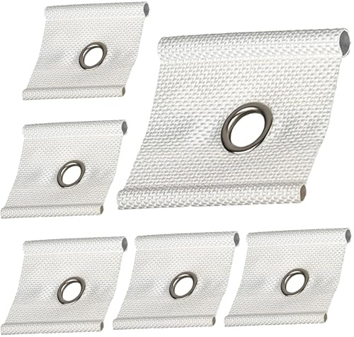 GisWell 6 Stück Kederhaken Kederöse Haken für Kederschiene, 5/6mm - 7/8mm Kederöse für Kederschiene, Kederösen für Kederschiene Set für Vorzelt Camping Wohnwagen