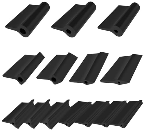 Deuson 14Pcs Rubber Polishing Pad Set Reusable Flexible Contour Sanding Block Profile Sanding Pad Convex Concave Sandpaper Holder Woodworking Angle Sanding Tool for Contour Curve Profile