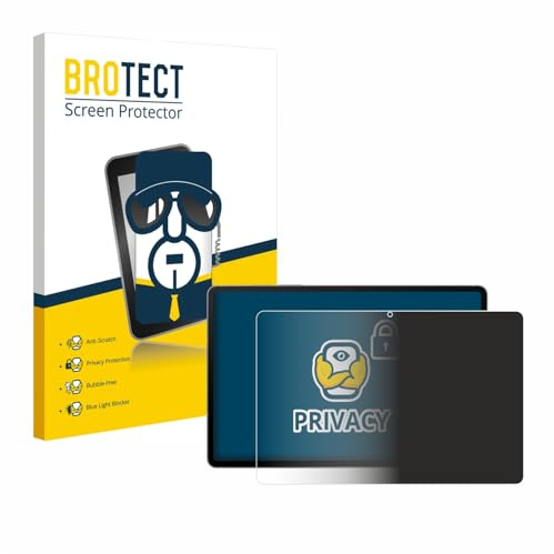 BROTECT Blickschutzfolie für Samsung Galaxy Tab S10 FE 5G | Anti-Spy Displayschutz Made in Germany Tablets Privacy Screen Protector Sichtschutz Blaulichtfilter Klare Folie